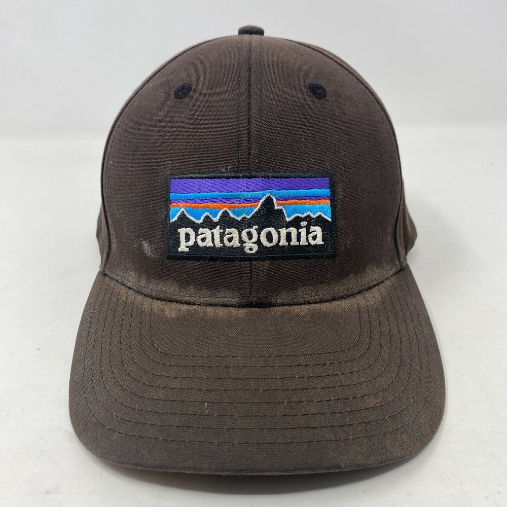 Patagonia Hat Cap Strapback Black Box Logo Hat Baseball Cap Low Crown